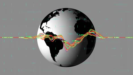 Animation-of-globe-and-financial-data-processing