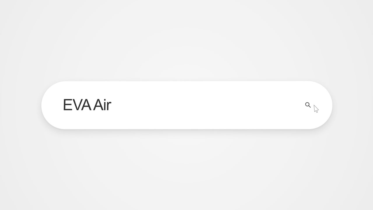 Searching for EVA Air on the internet using a computer browser, showing online travel research and digital browsing activity