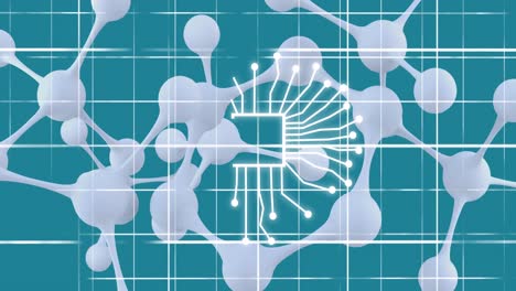 animación de un texto e icono, procesamiento de datos a través de un servidor informático