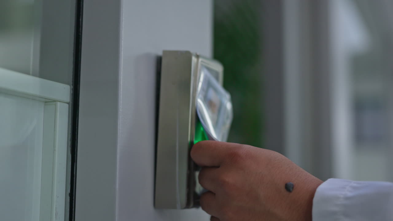 ручная сканирующая карта, дверь безопасности