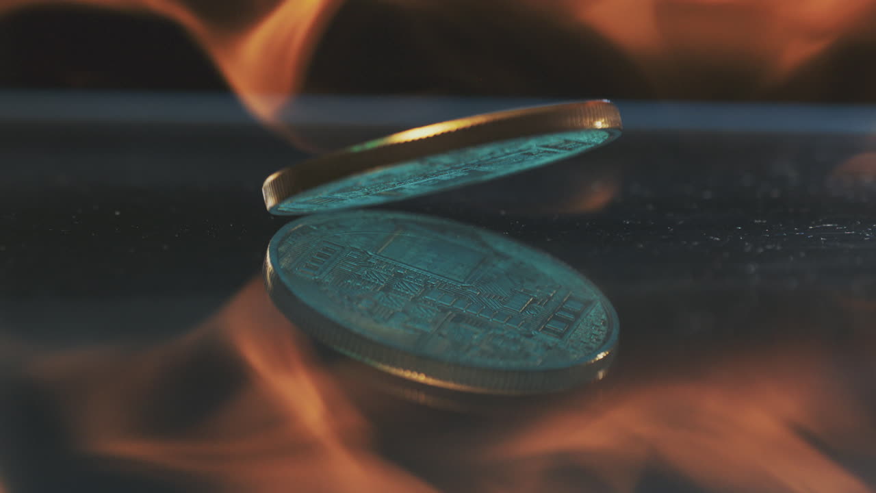 bitcoin ardiendo en llamas