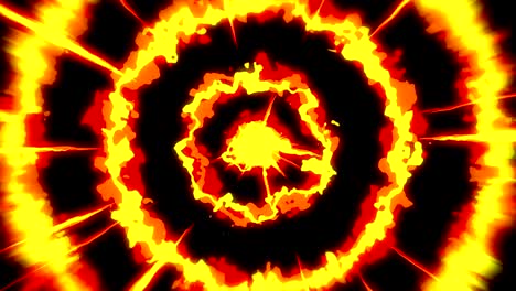 fire lightning animation, cartoon comic animation, flame loop background,