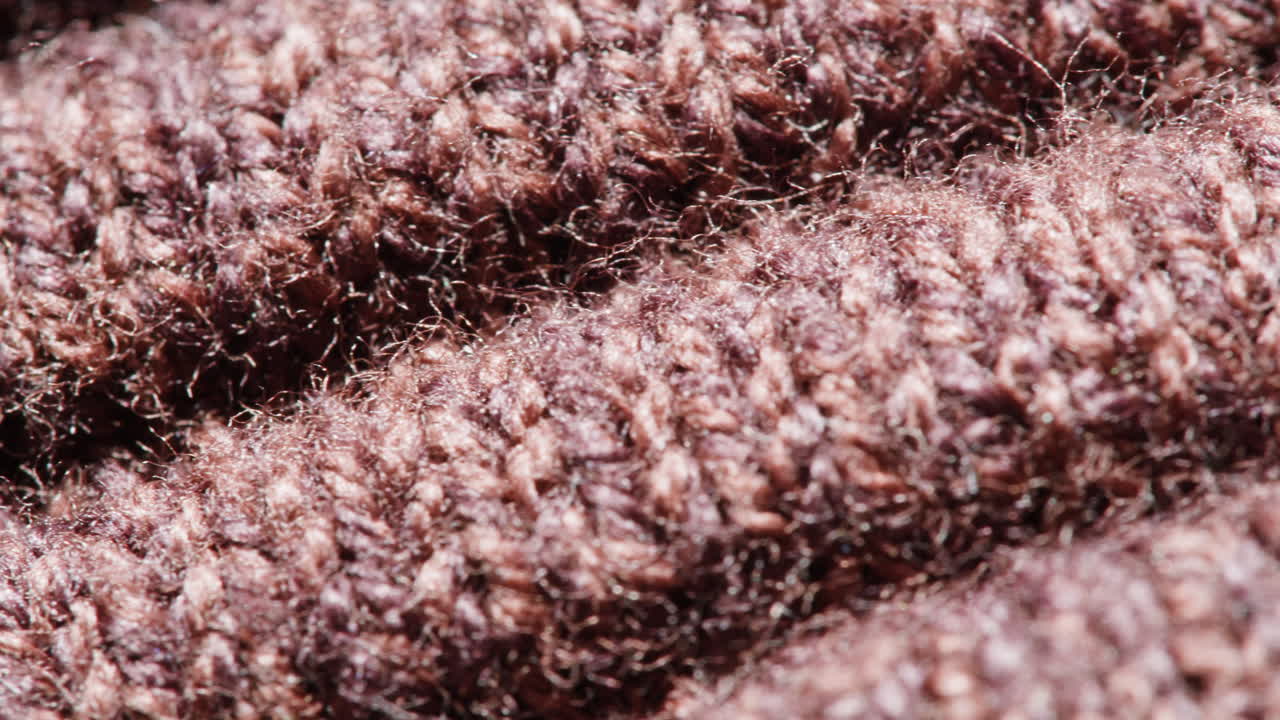 뜨개질 직물의 클로즈업