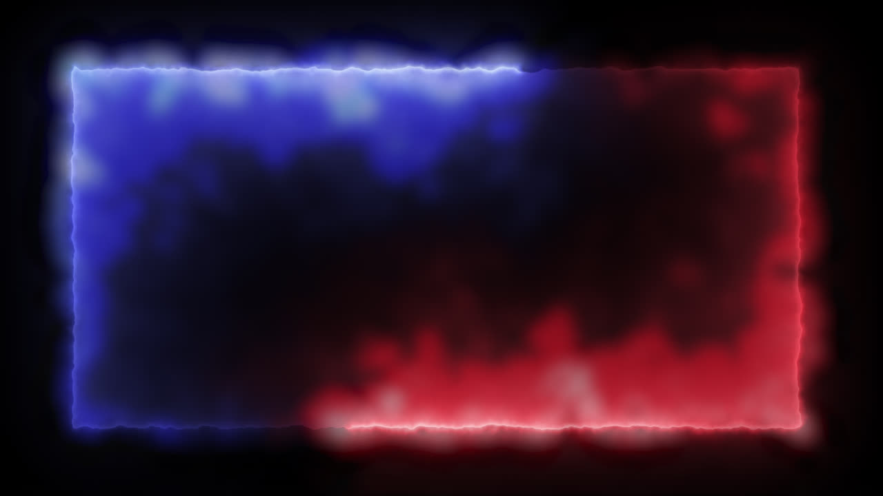 Dynamic Red and Blue Glowing Frame Background