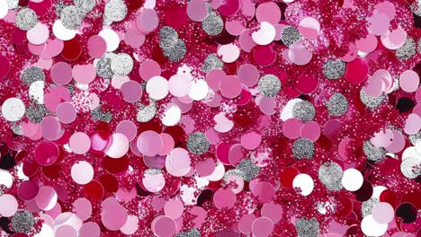 pink and red glitter circles background