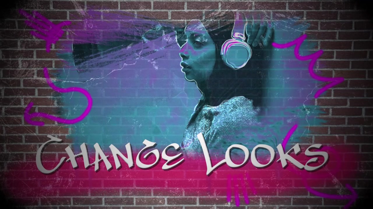 Dynamické video intro v městském graffiti stylu s pohybovou grafikou.
