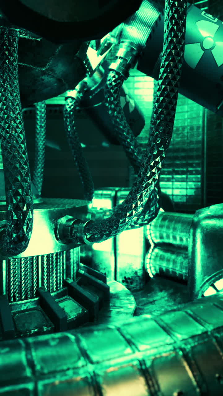 Close-up of a Futuristic Machine