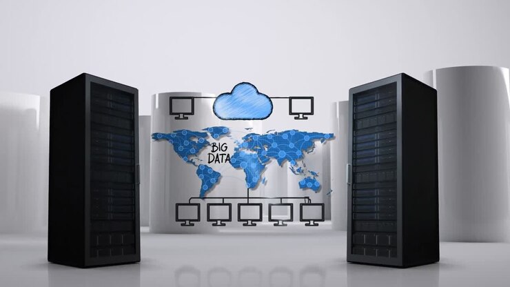Illustration of cloud storage
