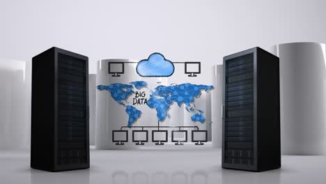 ilustración de almacenamiento en la nube