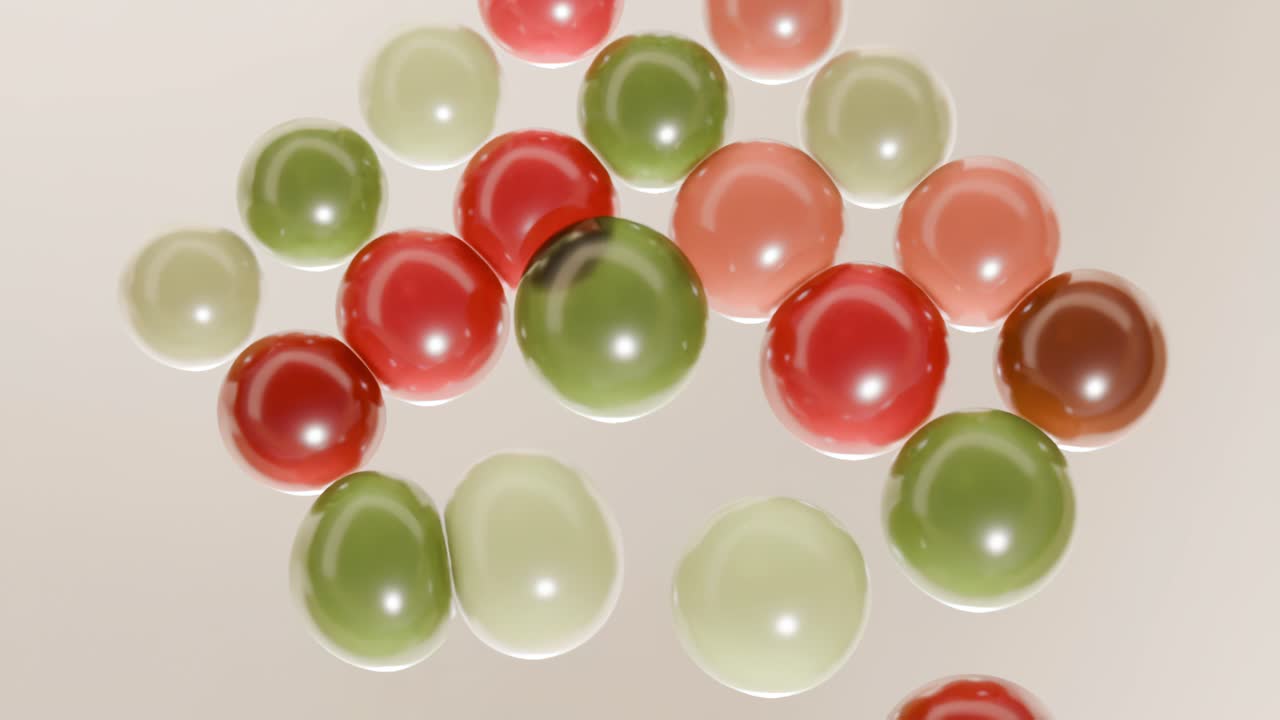 추상적인 다채로운 둥근 공