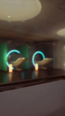 blurred spa lounge