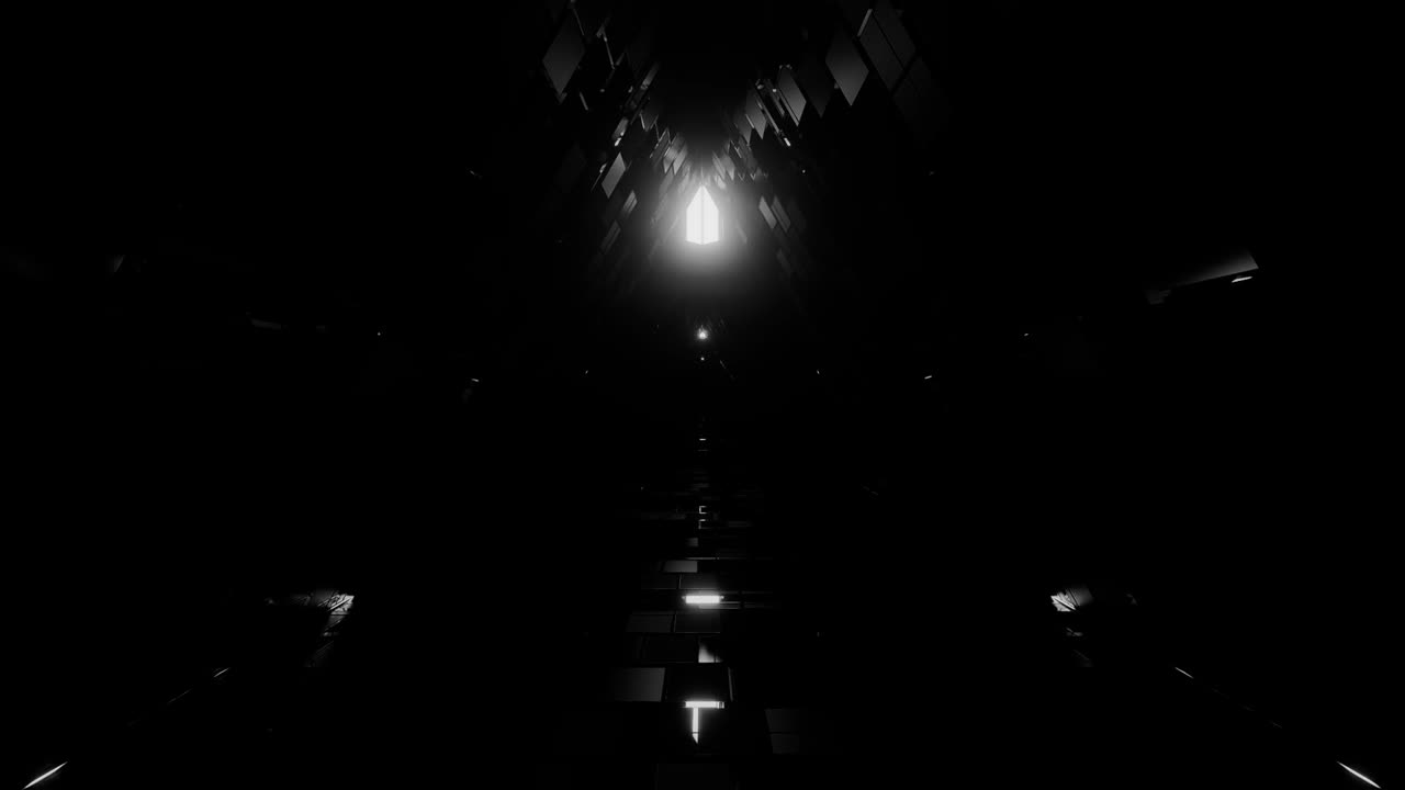 빛나는 삼각형과 시원한 반사와 함께 3d 일러스트레이션 배경 벽지, 라이브 벽지 모션 배경 클럽 비주얼 vj 루프 과학 소설 외계인 이야기에 이상적입니다.