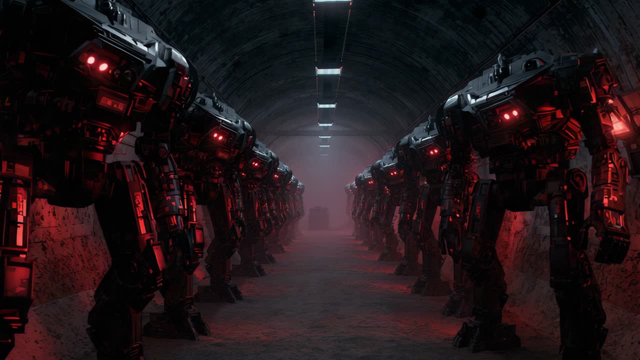 Robots in a Tunnel