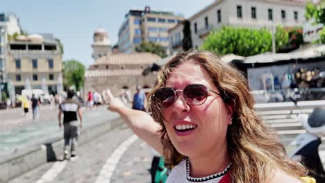athens guide: tourist vlogger explores historic square