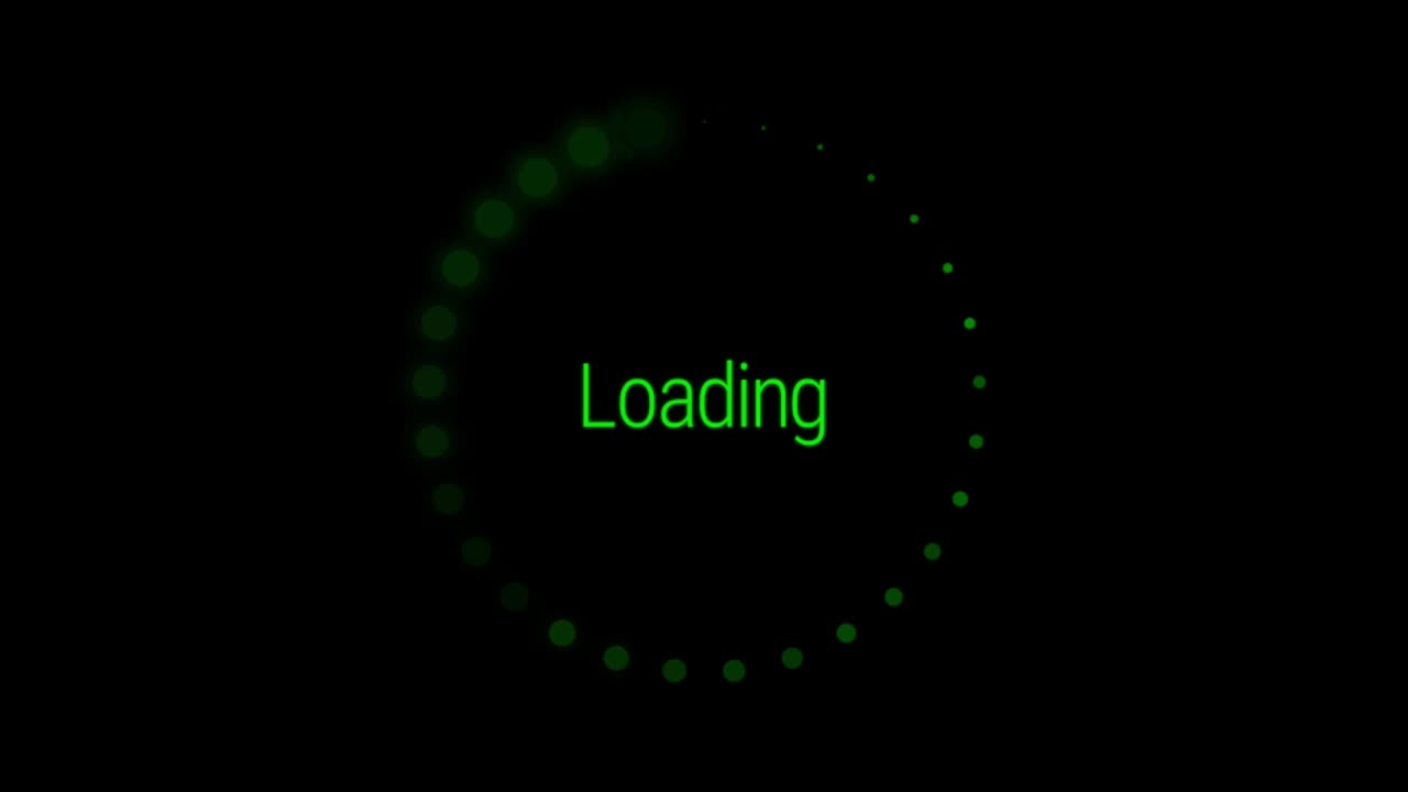 Animation colorful loading circle.