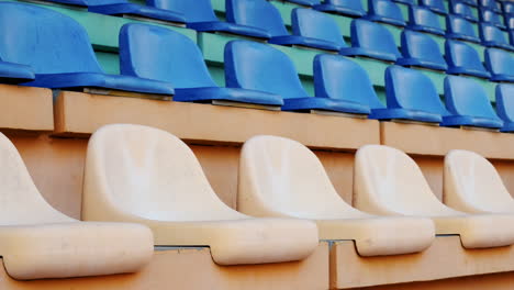 empty stadium seats during coronavirus covid-19 pandemic