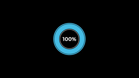 Pie-Chart-0-to-100%-Percentage-Infographics-Loading-Circle-Ring-or-Transfer,-Download-Animation-with-alpha-channel.