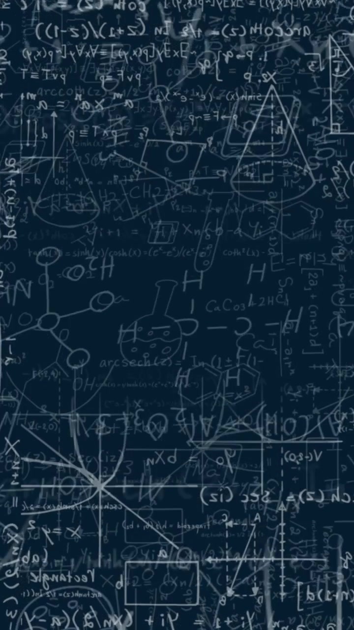 Animazione di elaborazione di dati matematici su sfondo scuro