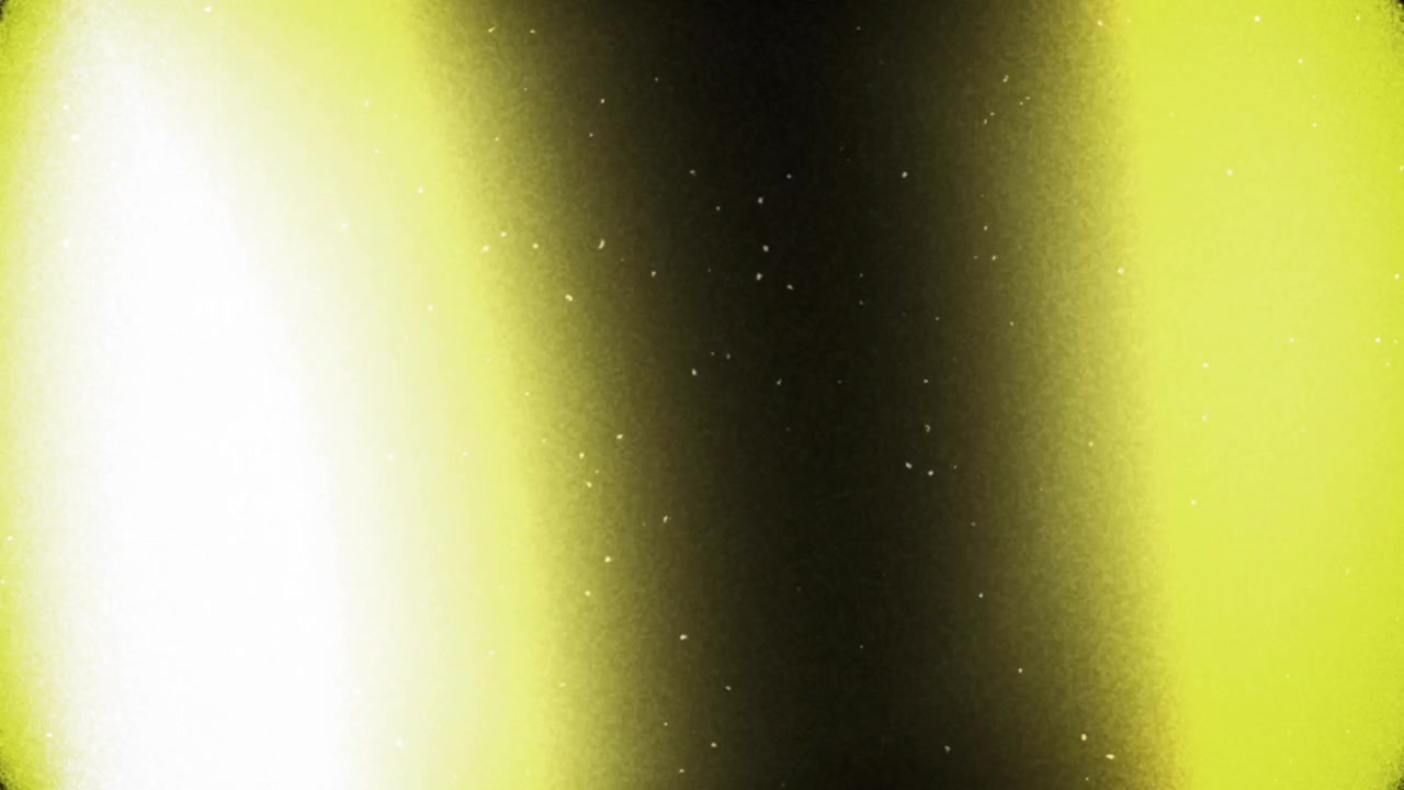 Transizione cinematografica con perdita di luce, grana della pellicola e polvere