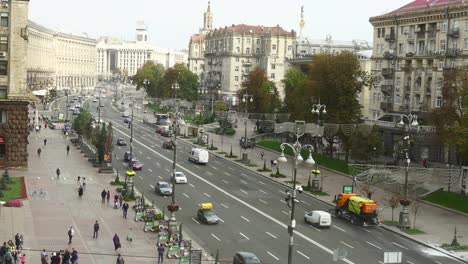 city street scene in kiev