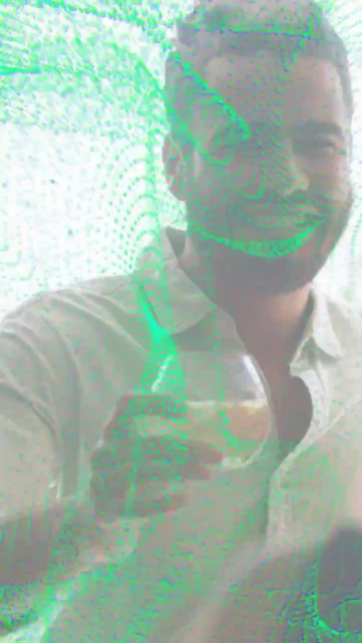 Vertical video: Raising man in light shirt offering toast under canopy, glass lifted, green overlay