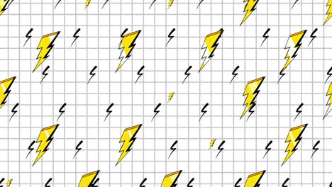Motion-retro-thunderbolt-on-abstract-background