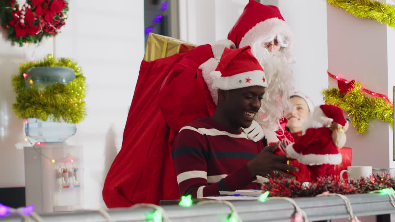 Christmas celebration in the office