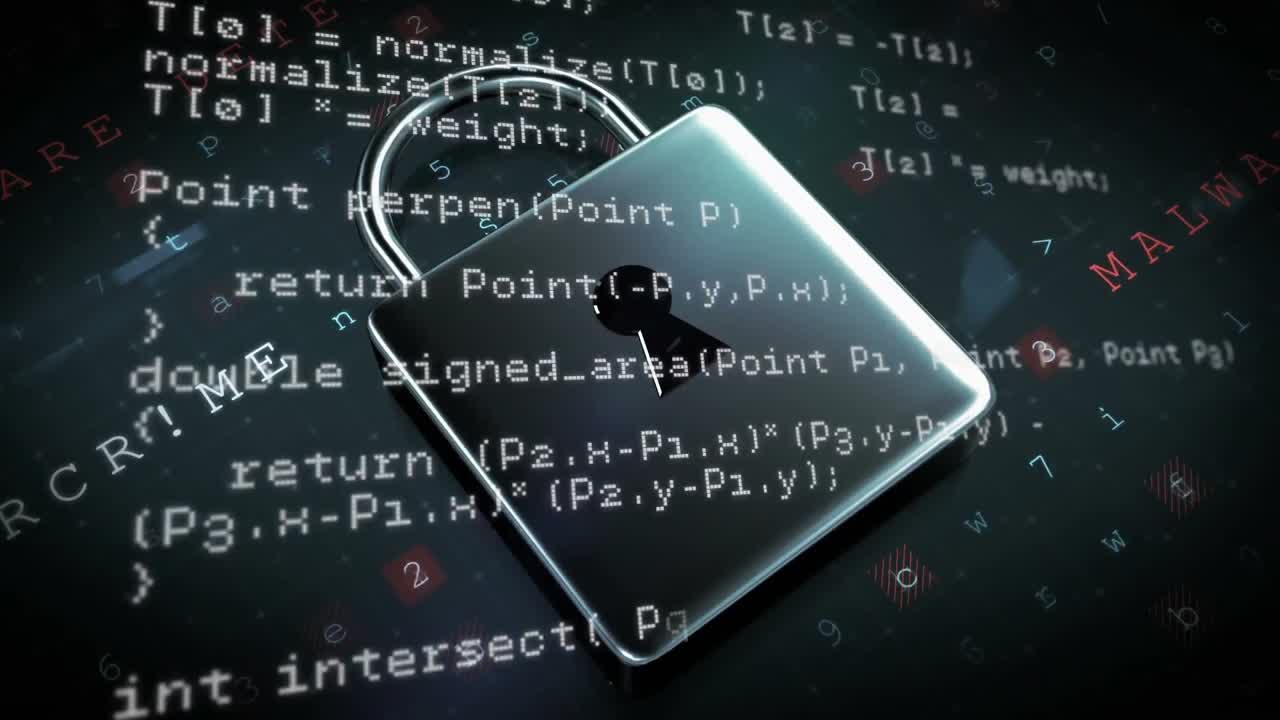 códigos de programa y una cerradura