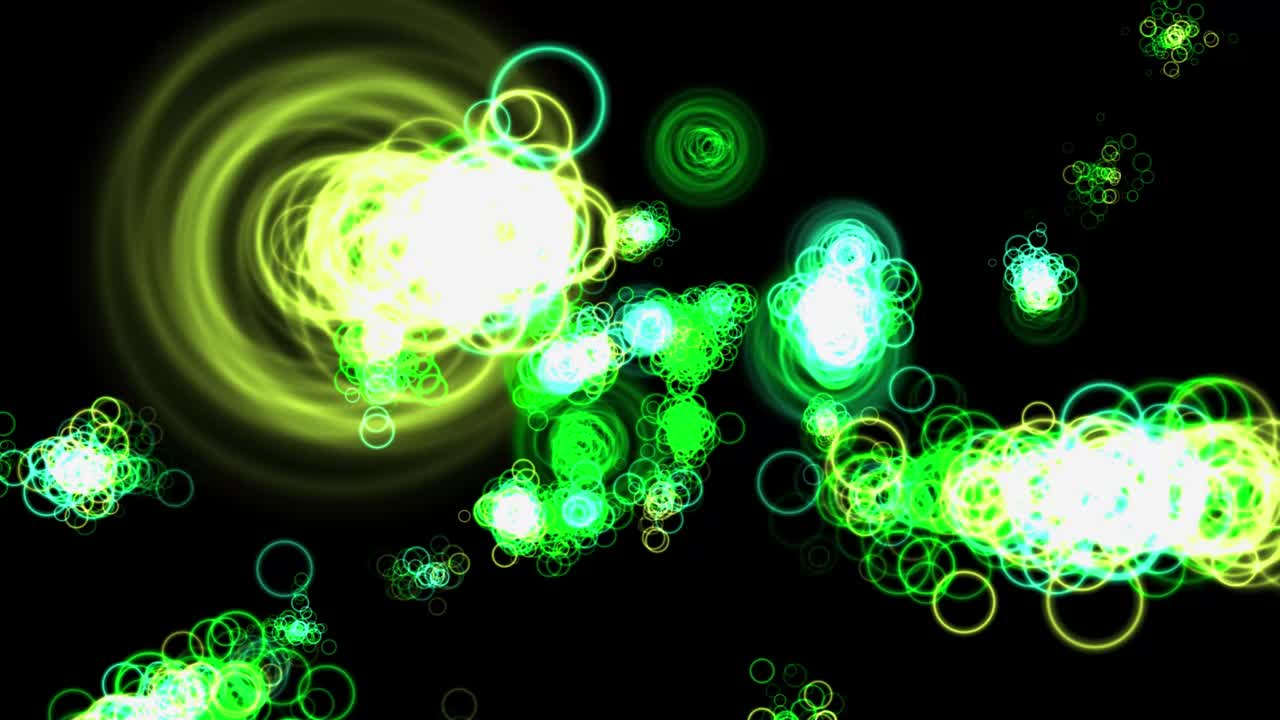 반지 모양 입자 애니메이션 모션 그래픽