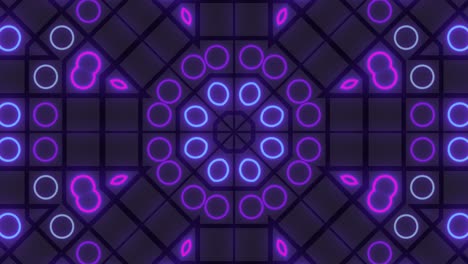 neon geometric kaleidoscope pattern