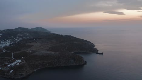 Drohnenaufnahmen-Der-Insel-Patmos-In-Griechenland