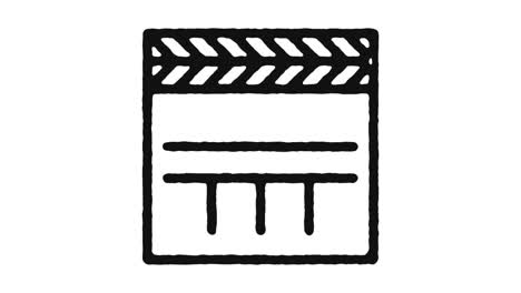 movie director icon animation footage & alpha channel