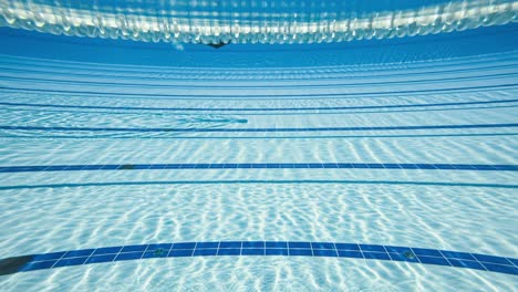 olympic swimming pool under water background.