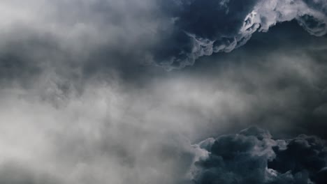 4k dark cumulonimbus clouds in the sky, thunderstorm