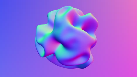 abstract 3d rendering of colorful curved shapes with depth