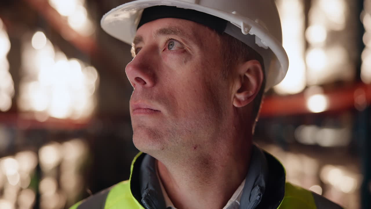 Warehouse worker portrait