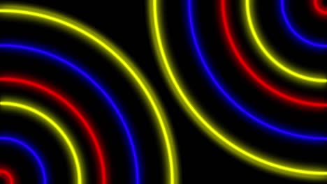 neon line illumination animation motion graphics