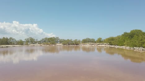 Pink-lake-on-a-salt-mine