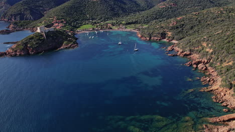 majestic mountain lake in corsica france