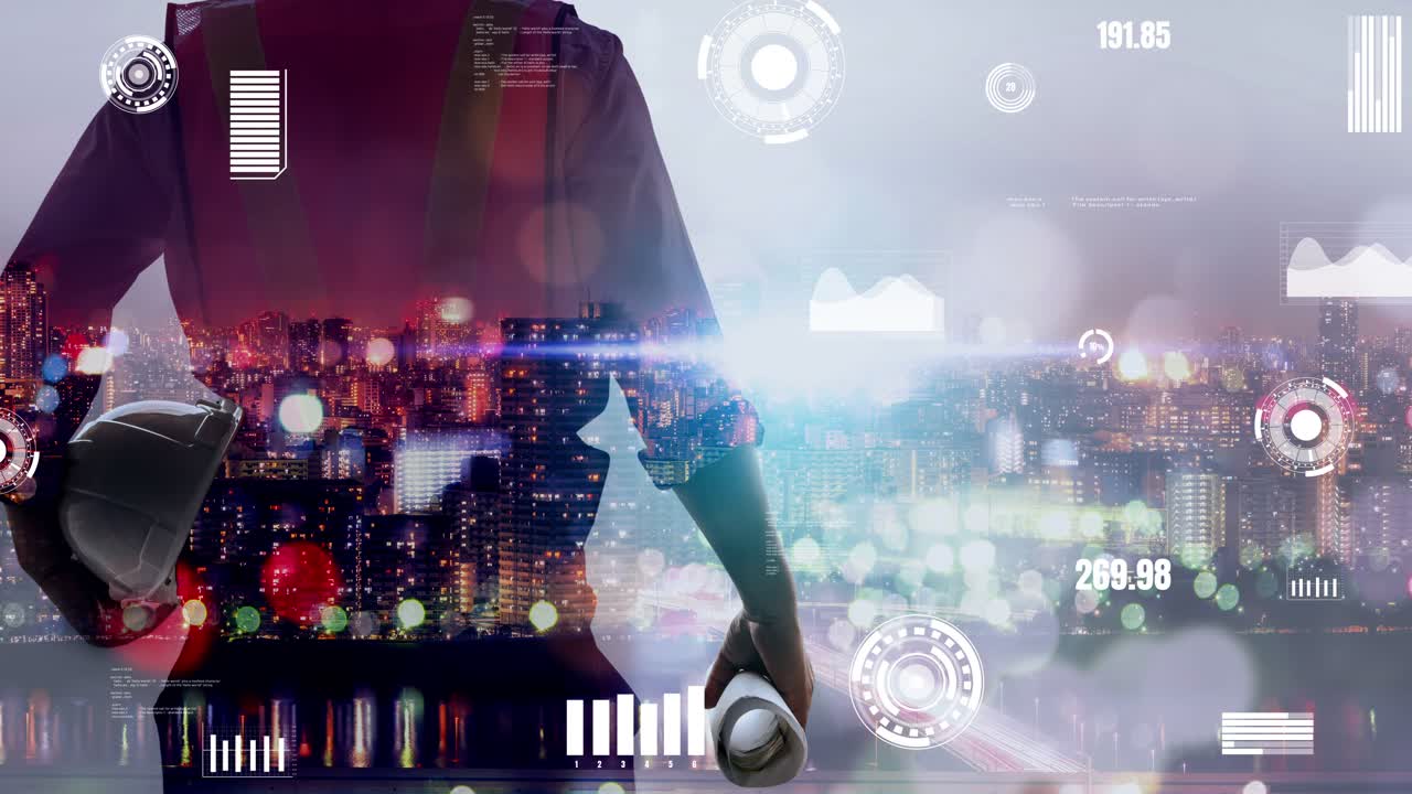 futura construcción de edificios y proyecto de ingeniería inventiva