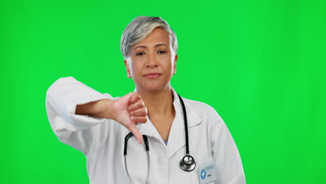 Review,-green-screen-and-face-of-a-doctor-wuth