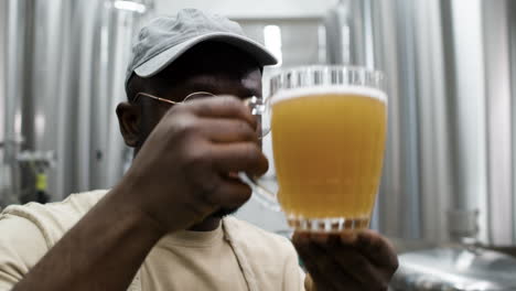 Man-working-at-beer-factory