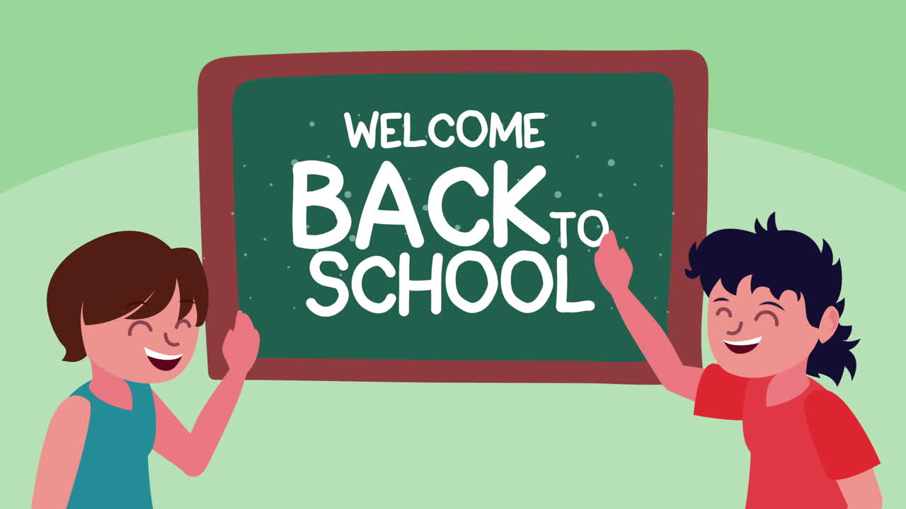 학교 복귀를 축하하는 아이들