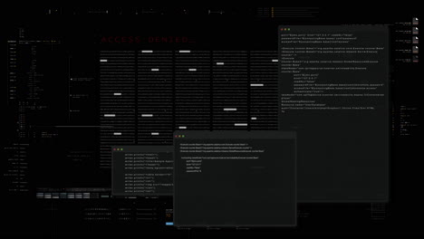 advanced data matrix simulation ui with cutting-edge digital environment with a dynamic and immersive display of interconnected data matrix information networks systems hud background