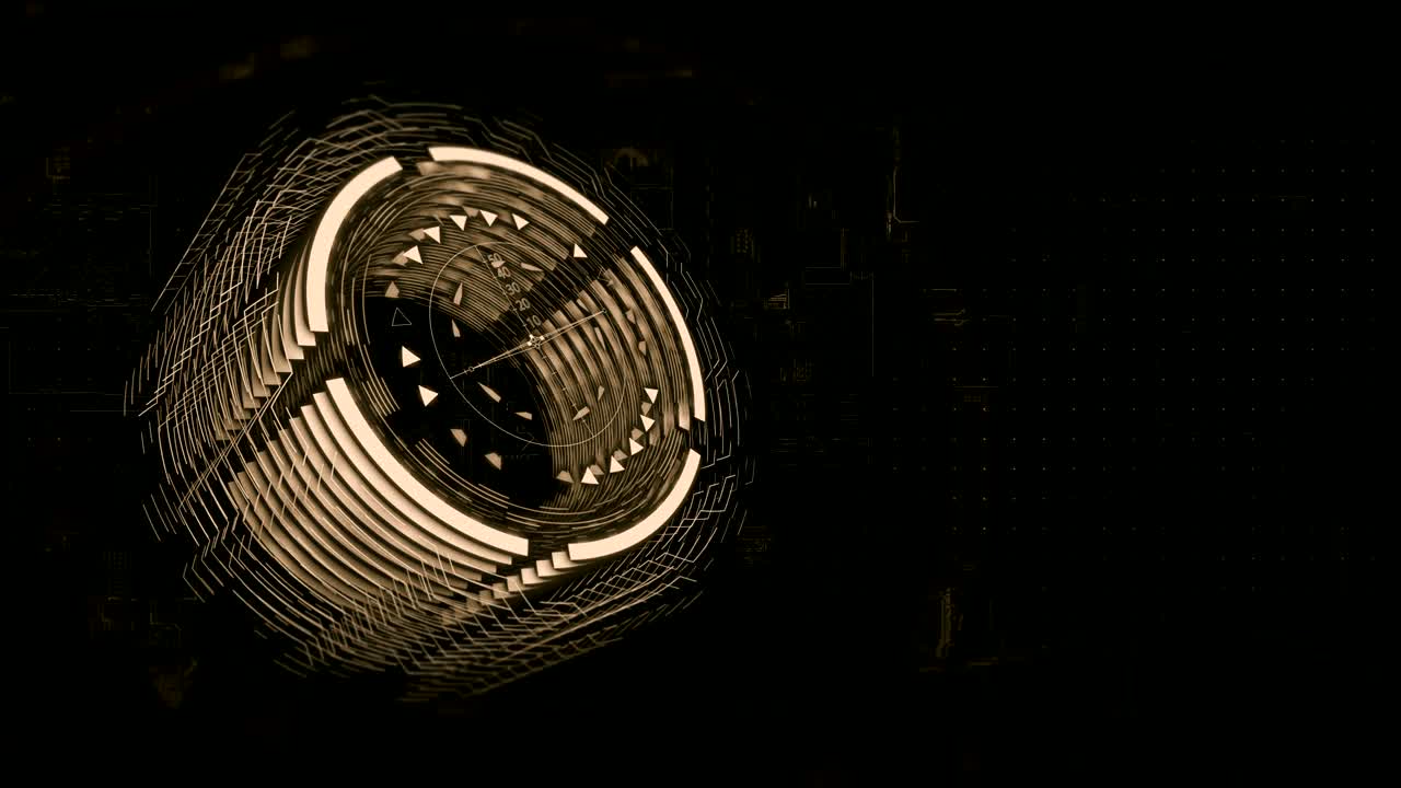 el cilindro marrón 3d está girando en el espacio, en el fondo una placa de carga eléctrica