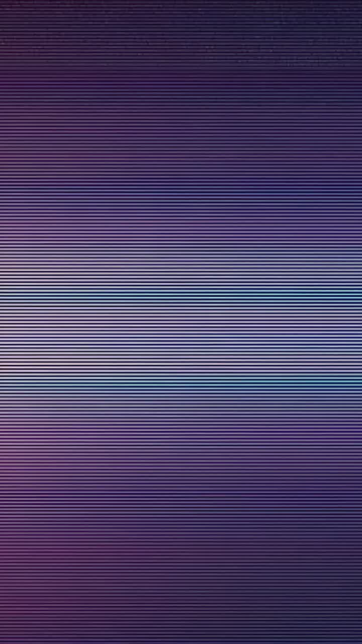 Vertical video: Playing ribbed gradient as screen decor, showing lines, teal band and purple fields