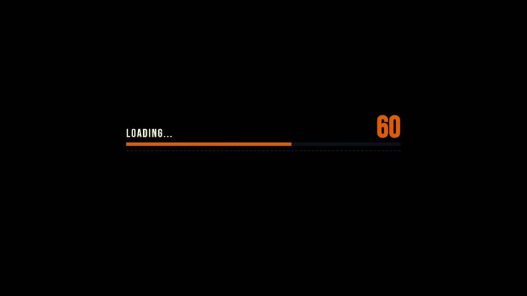 Digital Loading Progress Bar with Percentage Counter