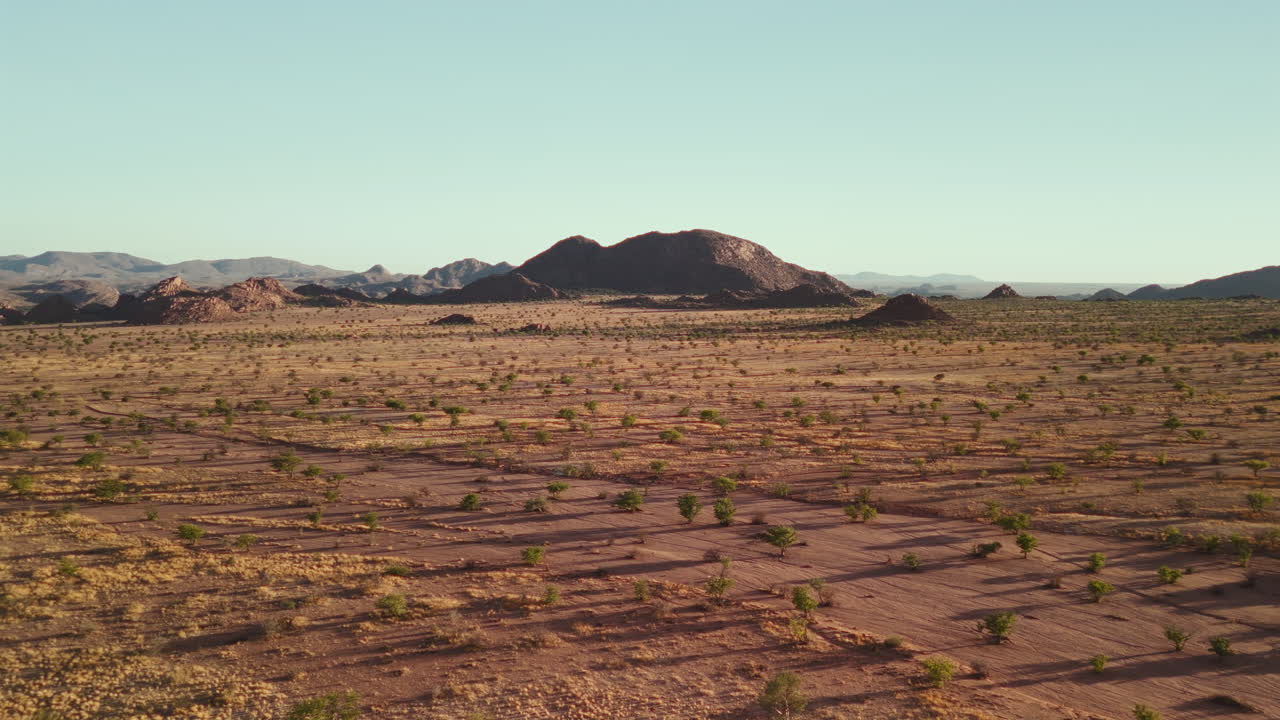 Aerial View of the African Desert Landscape