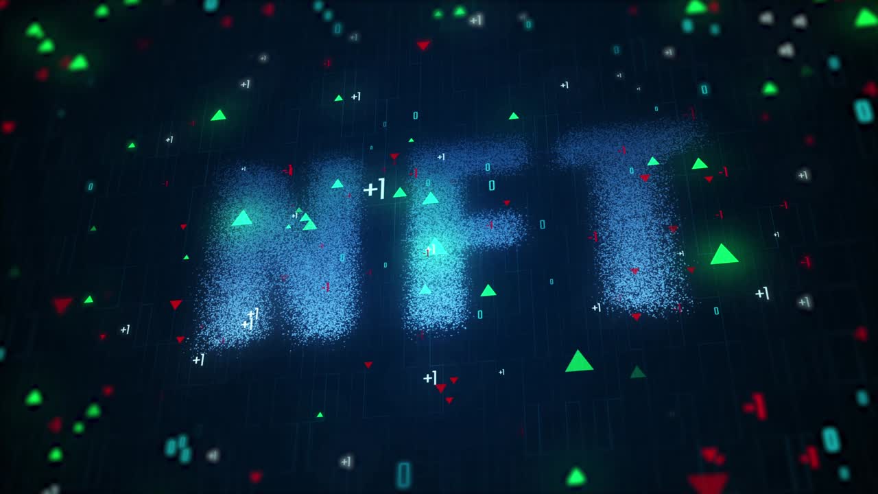 nft 모션 그래픽 배경 4k 스 비디오
