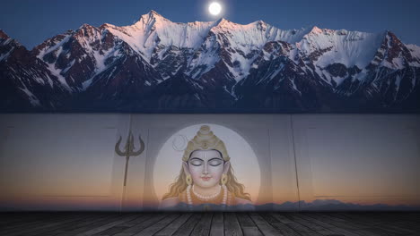 shiva in the himalayas